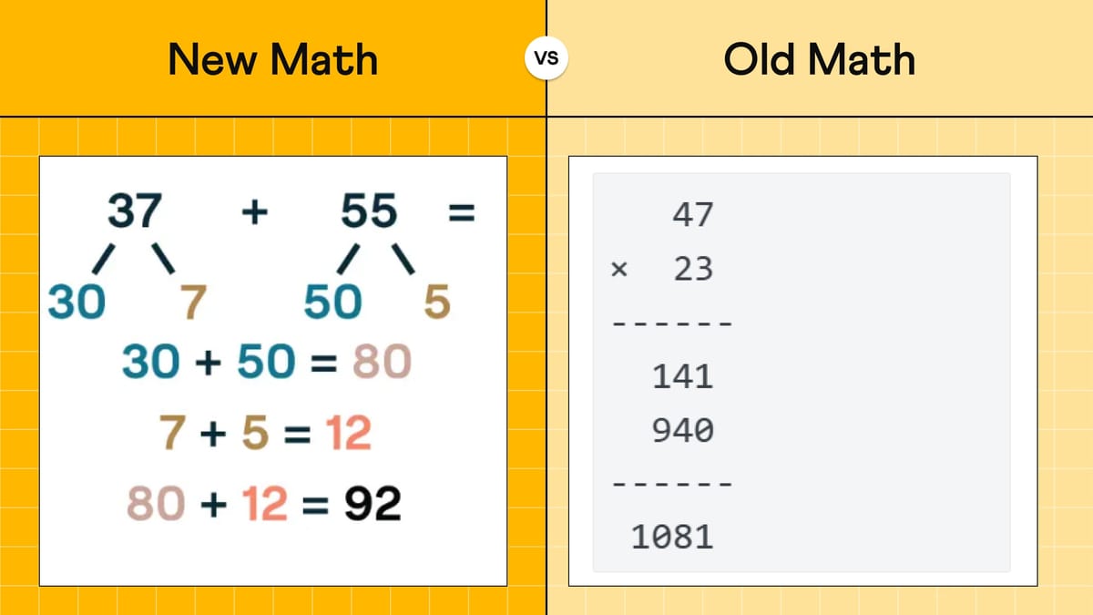 New Math vs Old Math: Differences, Grade-wise Examples for Parents