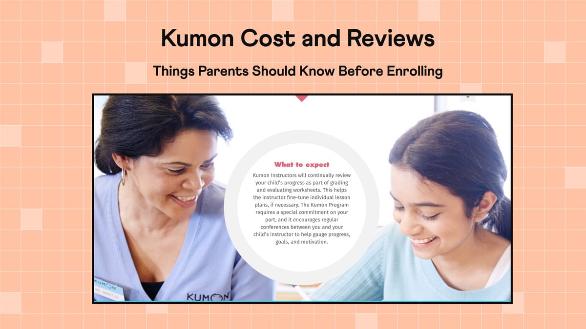 Image showing Kumon instructor and student solving worksheet together.