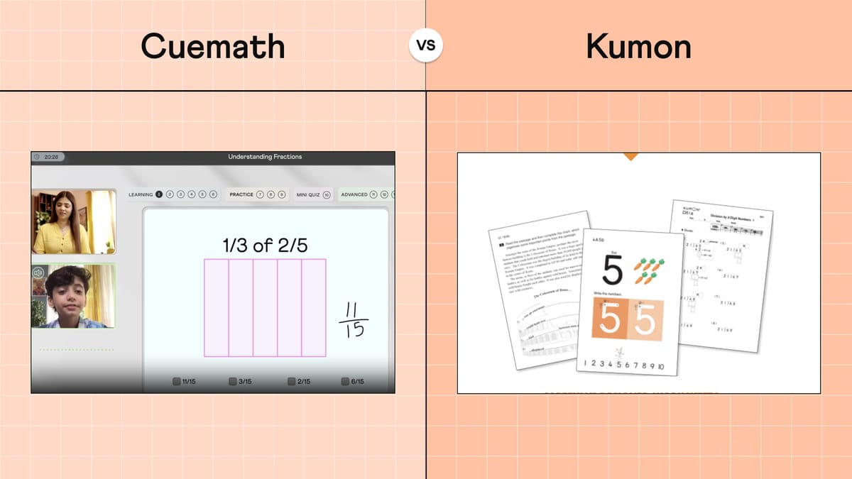 Cuemath vs Kumon: Which is Actually Better for US Students in 2026?