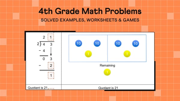 20+ Math Problems for 4th Graders with Step-by-Step Answers