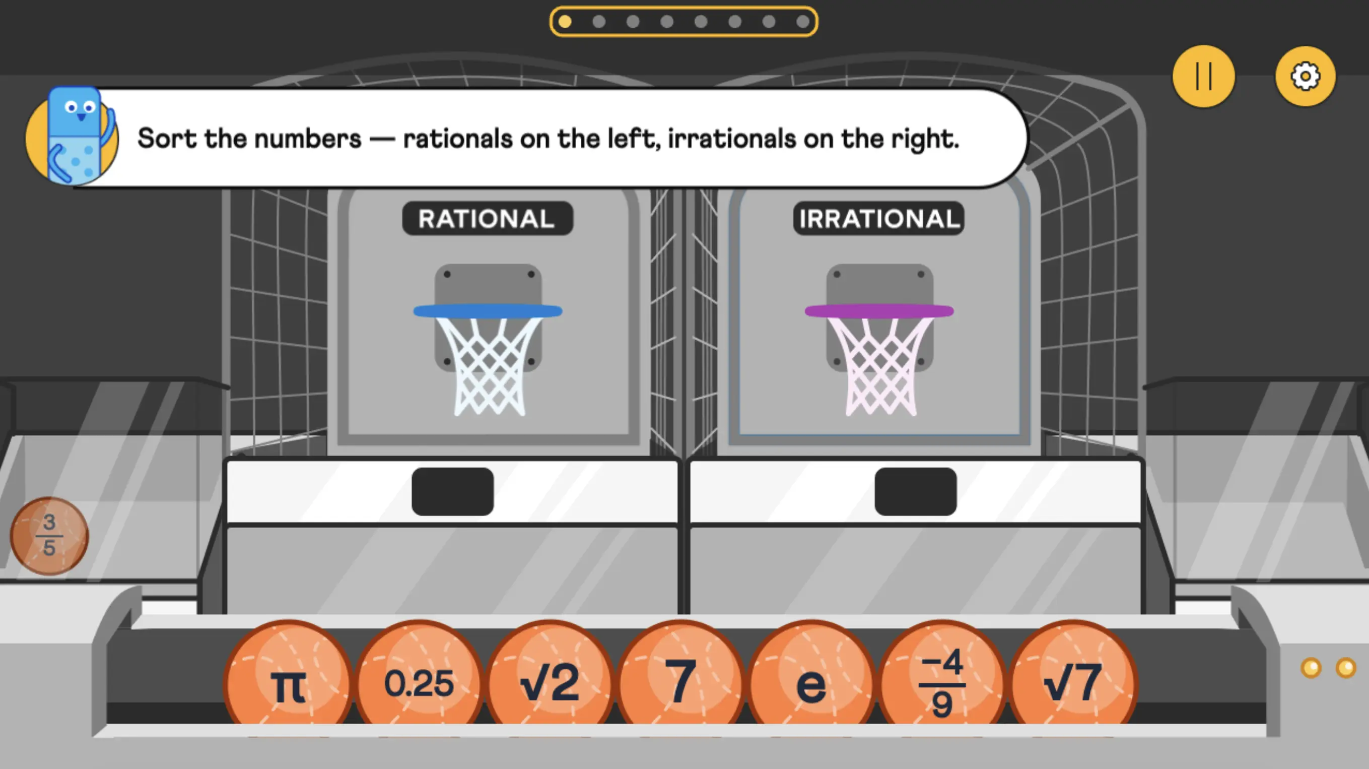 Sort Rational and Irrational Numbers — Number Sense