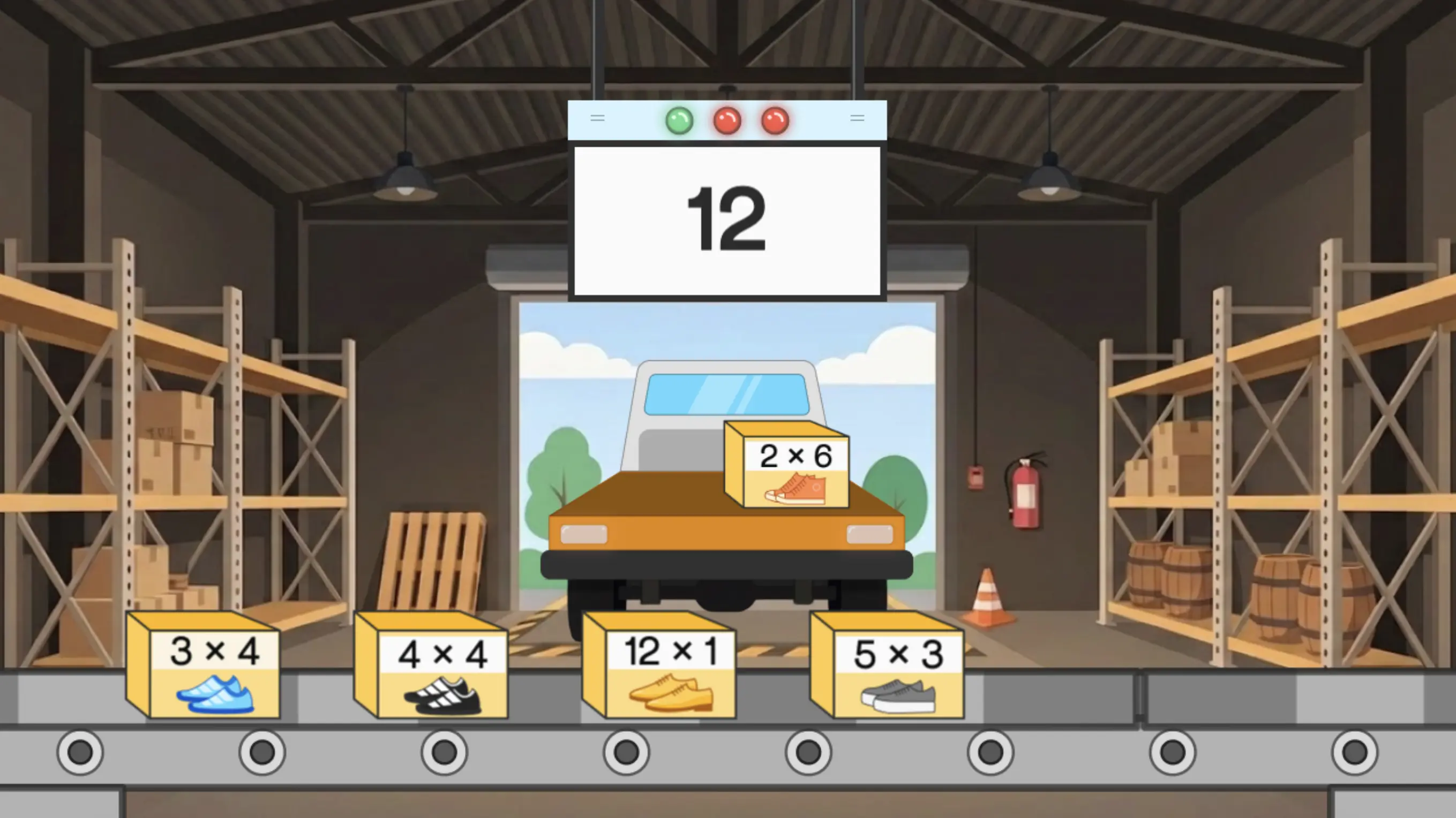 Select Multiplication Facts — Multiplication